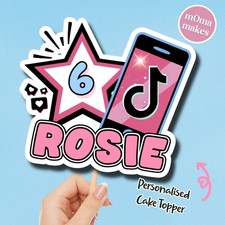 TIK TOK birthday cake topper -