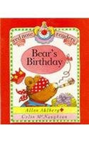 Bear birthday red nose - bear's, (red