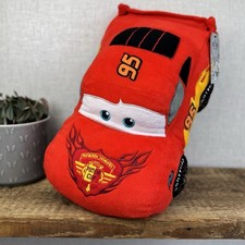 Disney Pixar Cars Lightening McQueen Plush Toy Pillow Soft Plush Cushion 15"