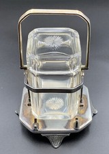 Walker & Hall - Pickle Jar & Stand - Sheffield, England