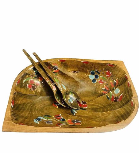 Genuine teak wood bowl - teak, set