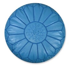 Moroccan Leather Pouf