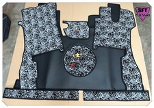 SCANIA R SERIES SET OF FLOOR MATS DASH MATS SEAT BASES GREY DANISH PLUSH/SMOOTH