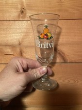 Britvic Stemmed Glass Britvic Fruit Juice Glass Home Bar Vintage 1960’s