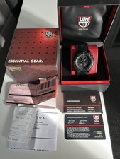 Luminox 3050 Navy Seal Blackout Watch Black Rubber Strap