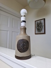 Vintage Lamp Mid Century Retro Pottery MCM 