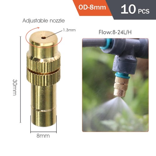 Brass misting nozzle - brass,