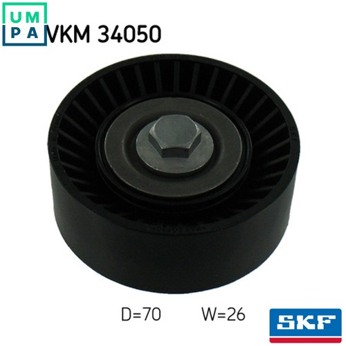 Deflectionguide pulley vribbed - deflectionguide,