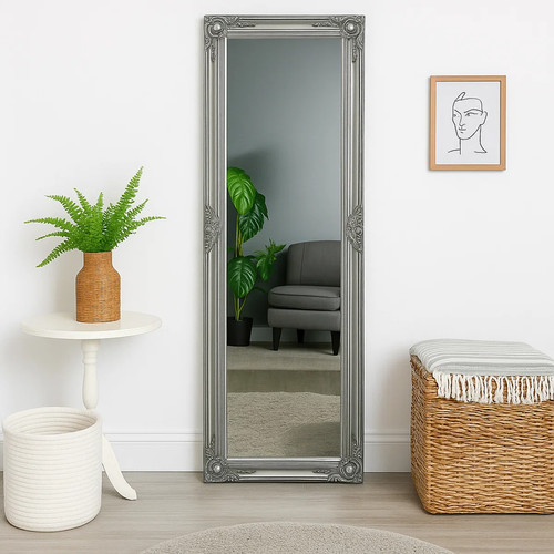 Tall slim silver - , wall