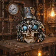 Steampunk Skull Ornament