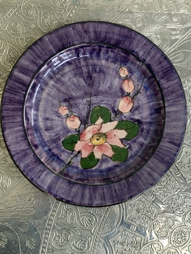 Torquay ware lilac plate - lilac,