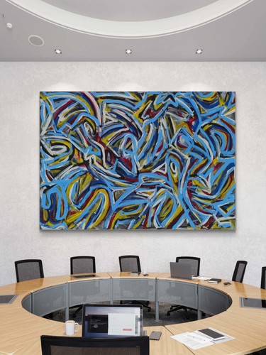 Large abstract acrylic - large,