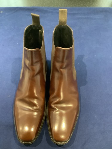 Men brown leather - brown, chelsea