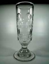 Antique Mid Victorian Sunderland Lens Cut Ale Glass, 7¼" / 18.4cm