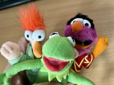 Vintage The Muppets McDonalds Plushies. Kermit, Animal and Beaker. 2002.