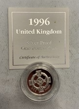 1996 silver proof coin - proof,