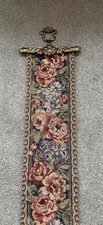 Tapestry wall hanging, floral design