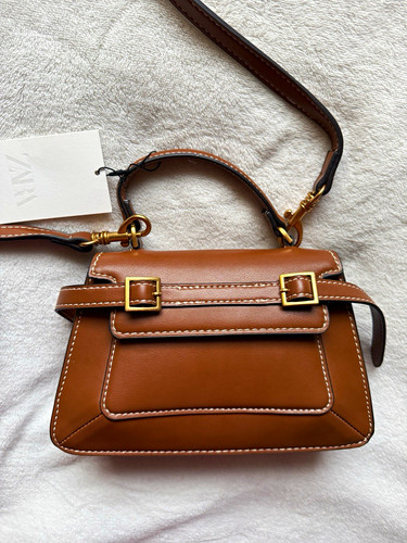Zara women brown faux - brown,