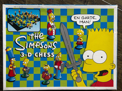 The simpsons vintage chess - simpsons, 3d