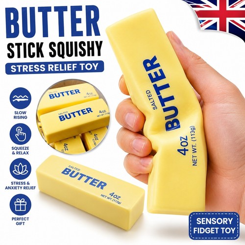 Butter stick squishy toy - butter, slow