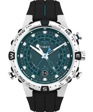 Timex Expedition Tide-Temp-Compass Blue Watch 45mm TW2W24200 Rubber Strap - UK