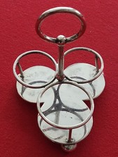 GREAT WESTERN RAILWAY SILVERPLATE CONDIMENT STAND WALKER & HALL SHEFFIELD