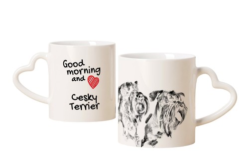 Cesky terrier mug with - with, dog