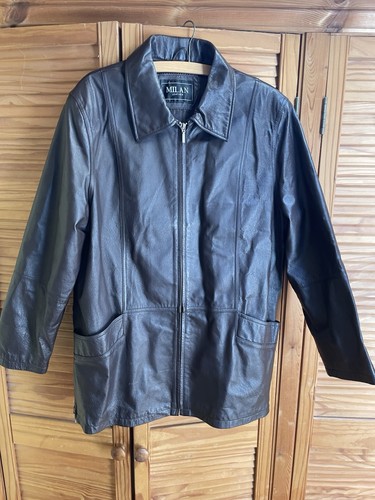Milan ladies leather jacket - ladies,