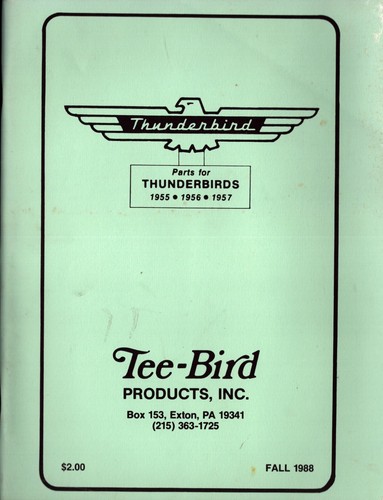 1988 tee bird products 1955 - 1988, tee-bird