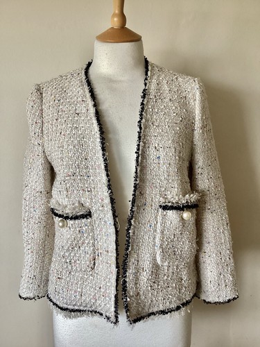 Zara woman cream - cream, boucle