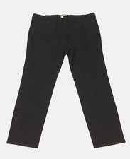 M&S Men's Trousers Dark Chocolate Smart Chino Stretch Slash Pockets Zip New F1