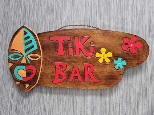 Tiki bar sign - tiki,