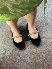 Mary Jane Style Black Wide Fit