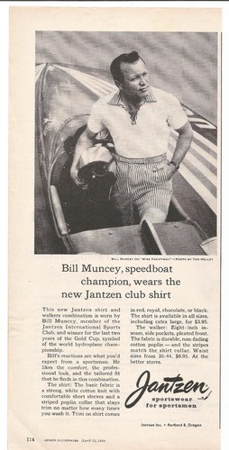 Jantzen sportswear bill muncey - jantzen,