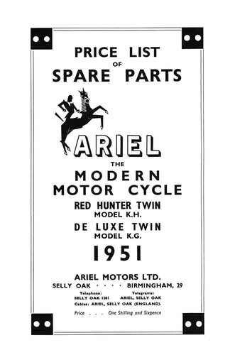 1951 ariel twin - 1951, kh