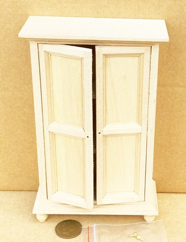 Dolls house wooden wardrobe - dolls,