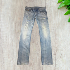 Diesel Jeans Shioner Slim Skinny Mens W32 L33 Blue Mid Rise Made In Italy