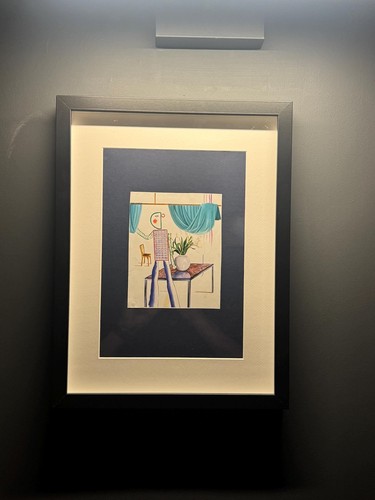 Framed david hockney book - david,