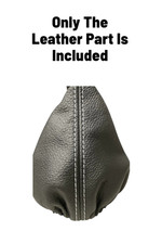 White Stitch Leather Shift