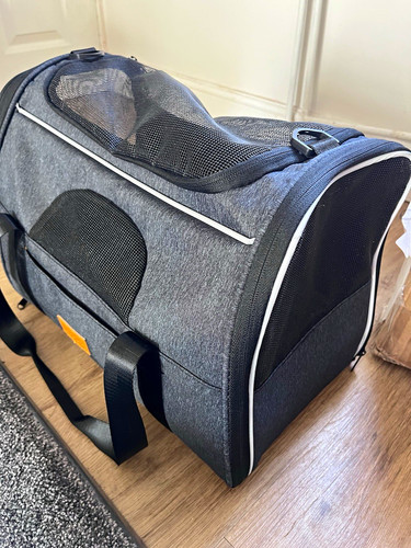 Grey black soft sided dog - grey/black,