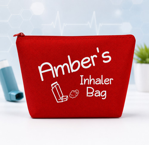 Personalised inhaler bag - inhaler,