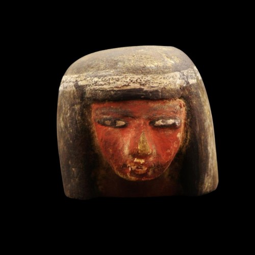 Rare old wooden statuette head - rare,