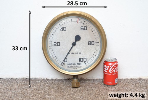 Vintage brass large pressure