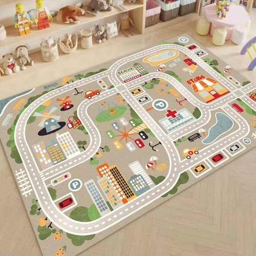 Children village mat kids - village,