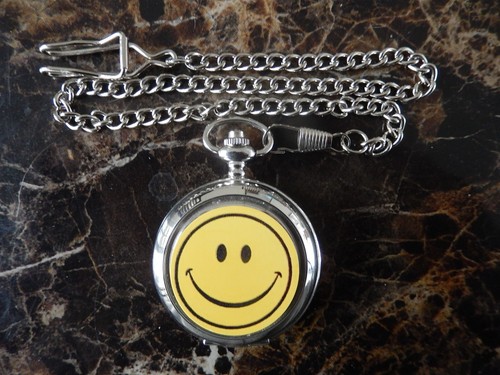 Smiley face chrome pocket - a,