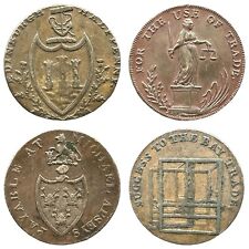 1790 - 1797 CONDER TOKEN COLLECTION OF FOUR COINS ** E **