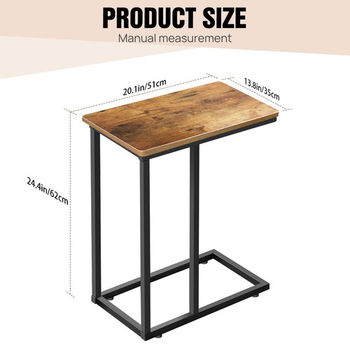 Small shape sofa side table - c-shape,