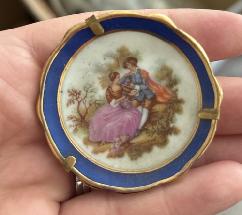 Miniature plate limoges china - miniature,