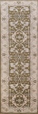 Green Oushak Oriental Runner