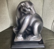 Chromeworks Regency Fine Arts Solitude Leopard STUNNING Sculpture Animal Figure